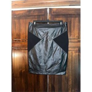 Pennyblack Black vegan leather pencil skirt size 8